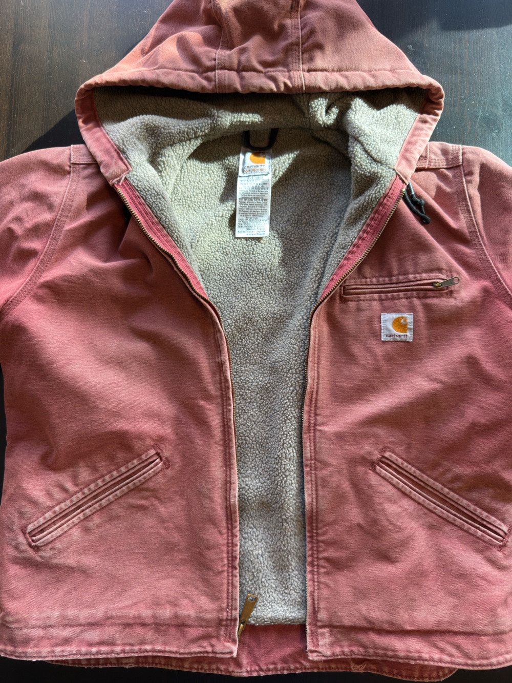 Carhartt Sherpa Lined Jacket - Rose - Picture 3 of 6